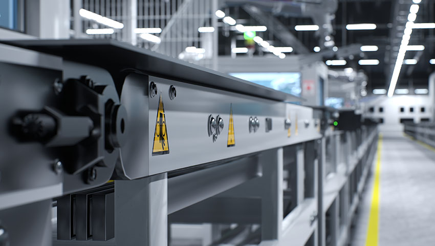 人のいない製造業工場