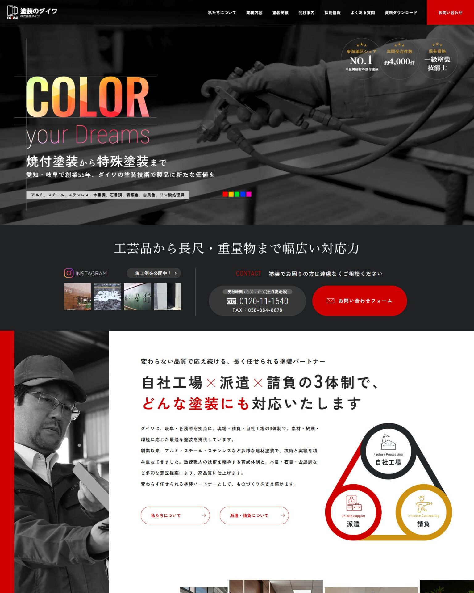 株式会社ダイワ様のホームページ