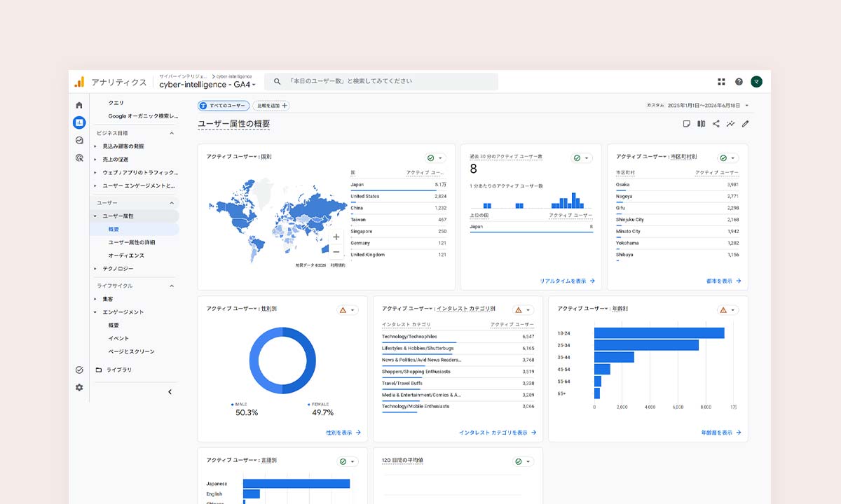 SEO・広告・SNSごとの成果を分析