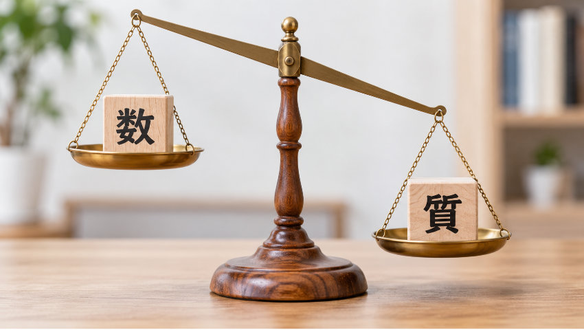 数と質の天秤